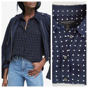 Polka Dot Dillon-Fit Top (Banana Republic)